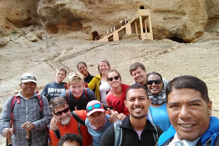 Group happy with Guide Dadhi 