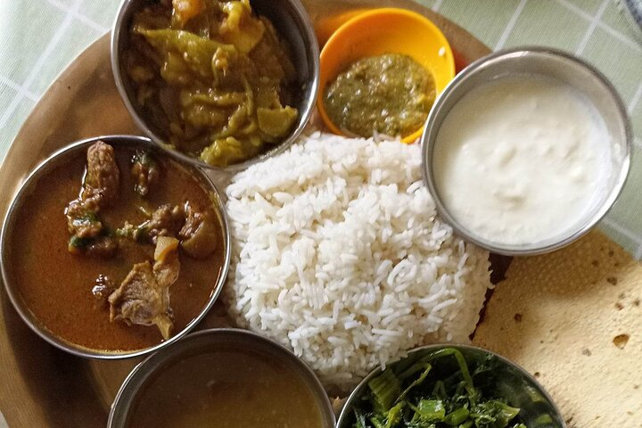 Typical Nepali meal 
