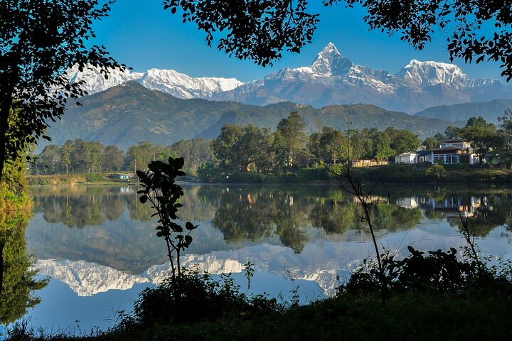 View of Mt. Fishtail range from Pokhara