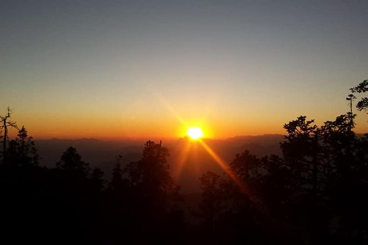 Sunset as seen from Mohare Danda. 
