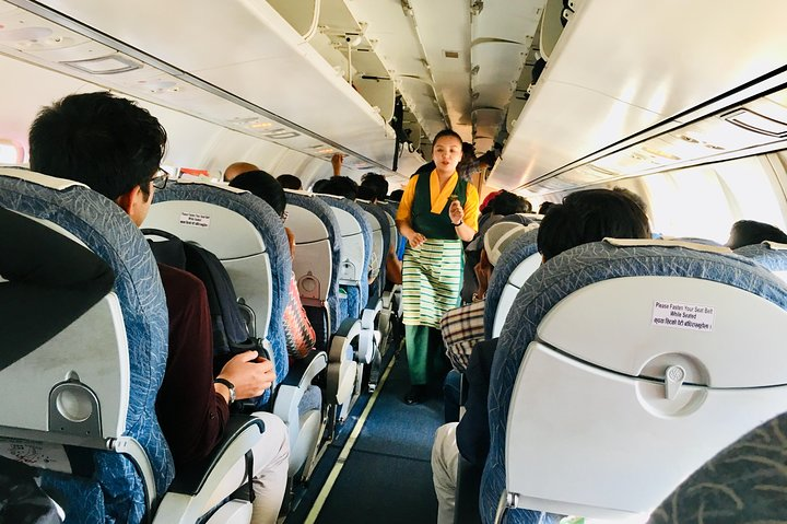 Inside Pokhara to Kathmandu Domestic plane
