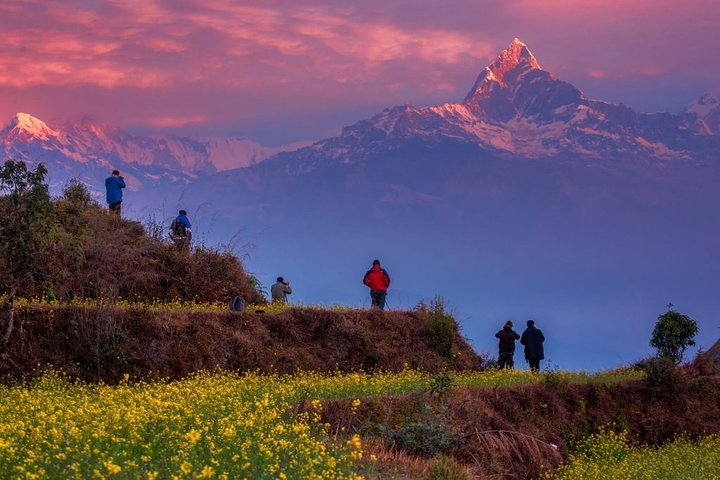 Sarangkot Sunrise over Mount Annapurna range