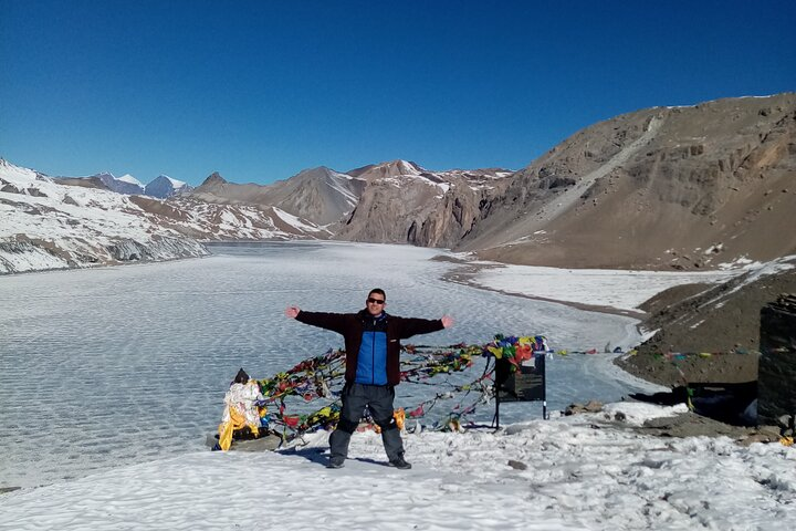 Tilicho lake with Milan guide