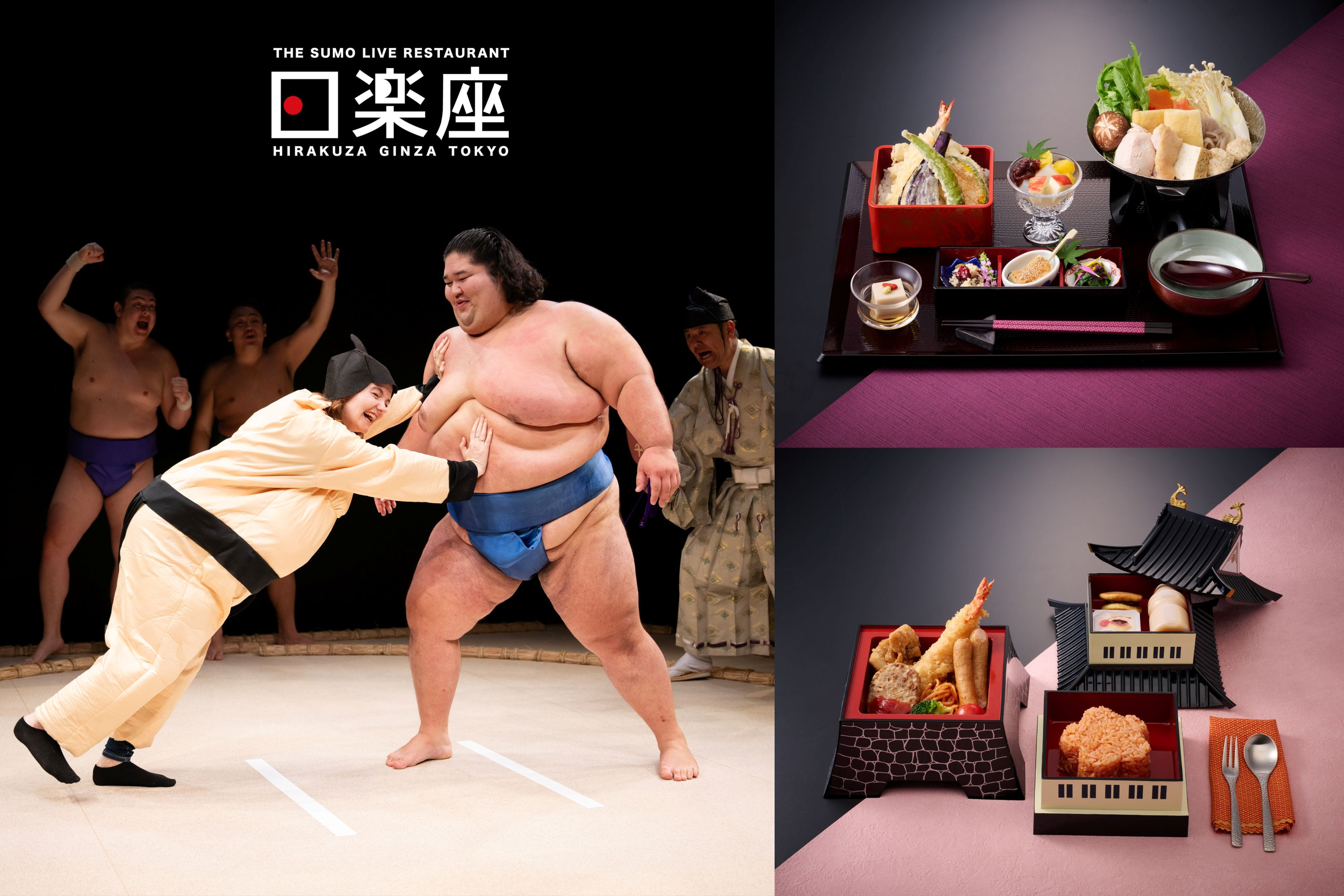 【5:00 PM Sumo Show】THE SUMO LIVE RESTAURANT HIRAKUZA GINZA TOKYO: Sumo Show with Meal Plan - Photo 1 of 16