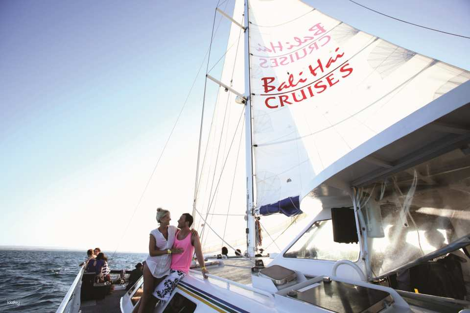 Bali to Nusa Lembongan Luxury Sailing Catamaran Cruise with Beach Club & Water Activities - Photo 1 of 10
