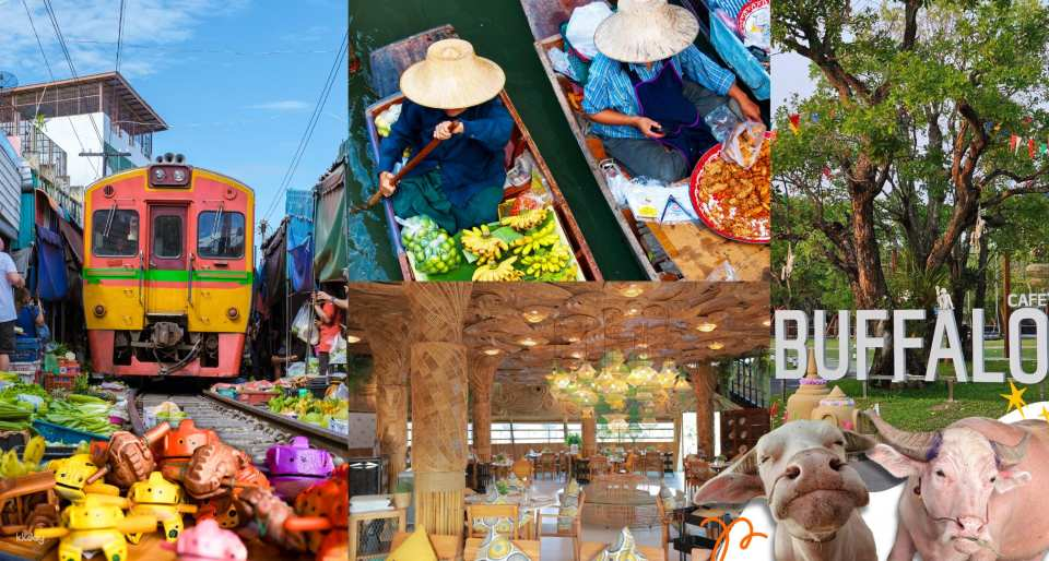 Bangkok: Damnoen Saduak Floating Market & Maeklong Railway Market One Day Trip | Thailand - Photo 1 of 10