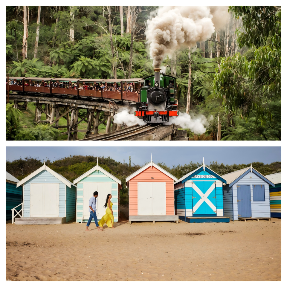 Brighton Rainbow Cottages & Puffing Billy Steam Train Half-Day Tour | Melbourne - Photo 1 of 5