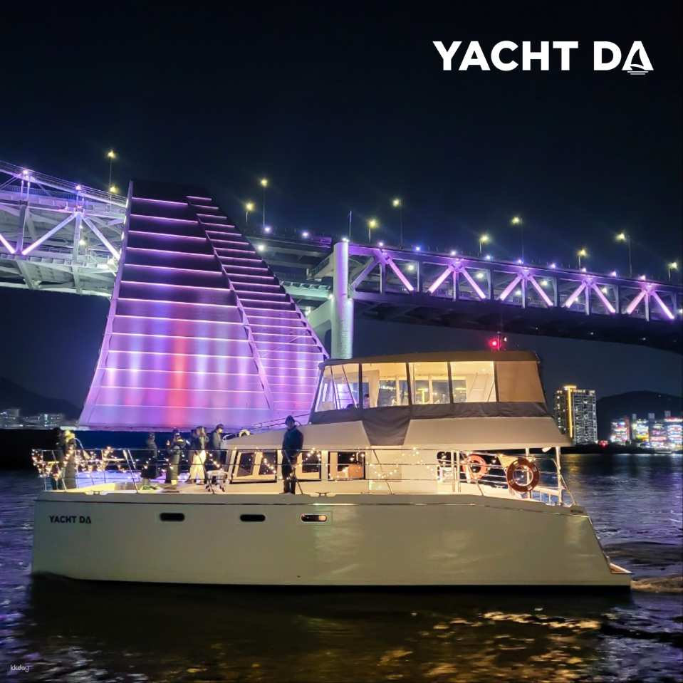 [Busan Yacht Best Deal | Yachtda] Luxury Yacht Tour | Gwangan Bridge Night View & Fireworks & Polaroid Photos - Photo 1 of 9