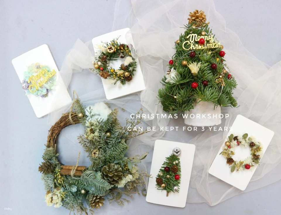 [Christmas Workshop] Christmas Wreath/Christmas Card/Mini Christmas Tree Workshops - Photo 1 of 10
