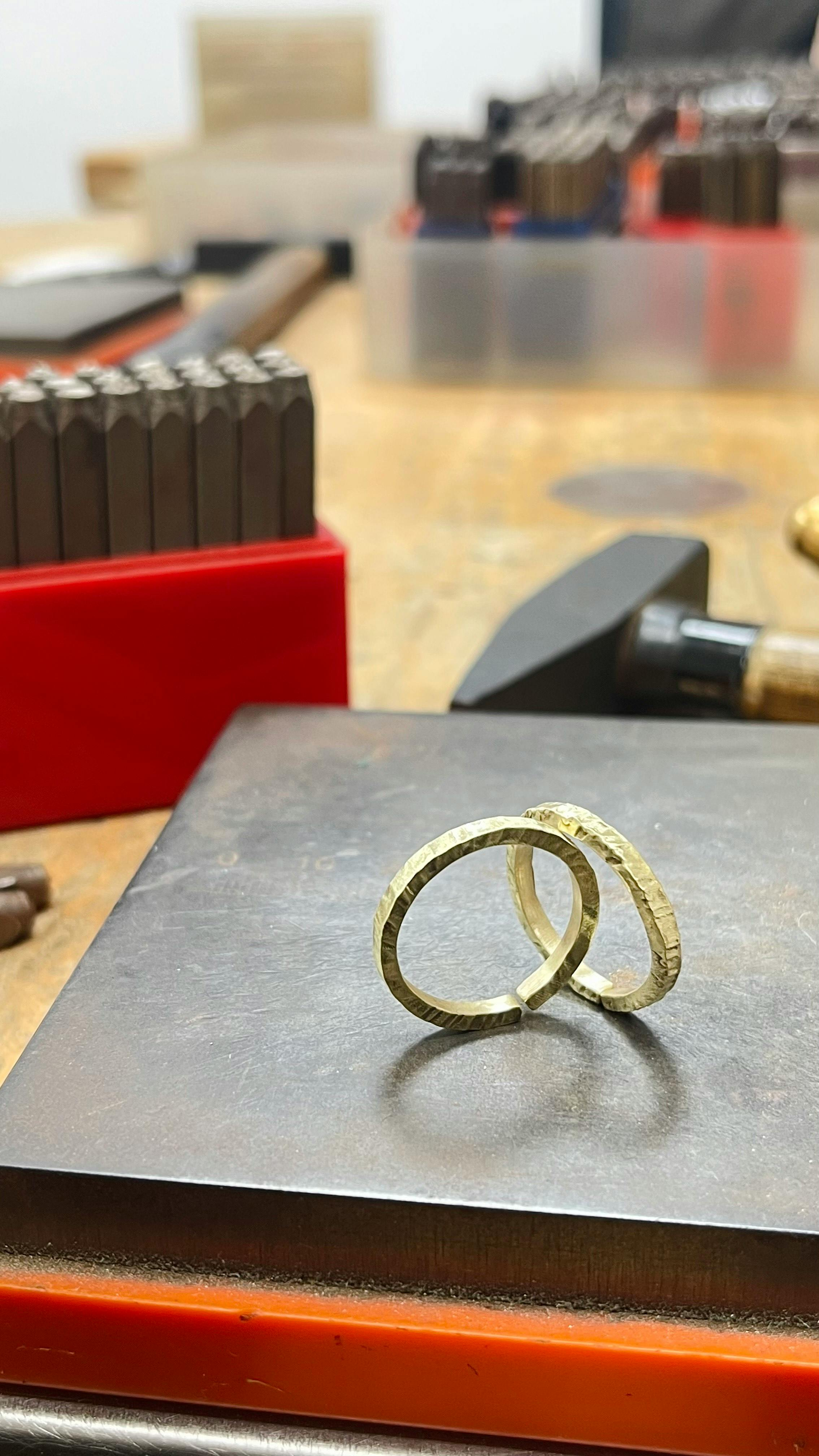 Dirty Hand Studio Kwai Chung: Copper Bangle & Sterling Silver Ring-Making Workshop - Photo 1 of 12