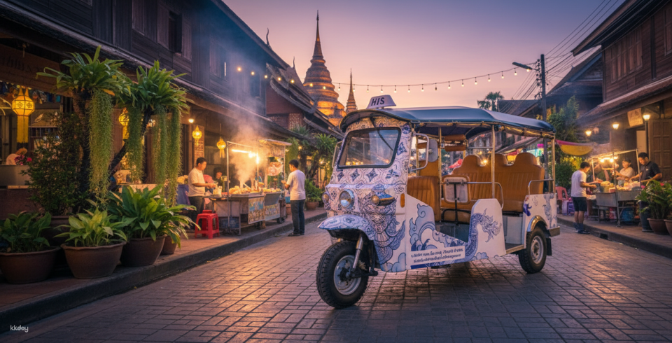 ECOVEL EV Tuk Tuk Chiang Mai Exquisite Khantoke Dinner & Night Market Experience | Thailand - Photo 1 of 6