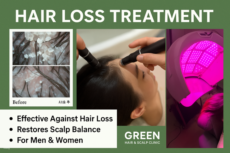Green Scalp Hair Regeneration Treatment – Premium Hair Loss Solution in Myeongdong - Photo 1 of 7