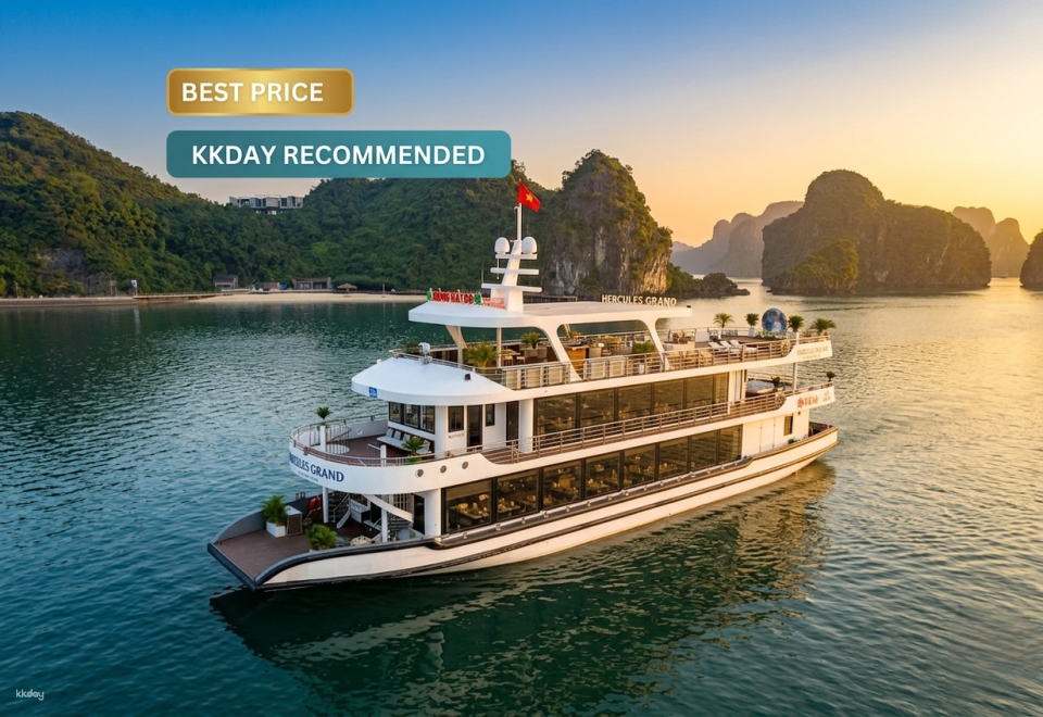 Hercules Grand 5-Stars Day Cruise | Explore Ha Long Bay with Kayaking, Sung Sot & Ti Top | Optional Round-trip Transfer & Lunch Included - Photo 1 of 10