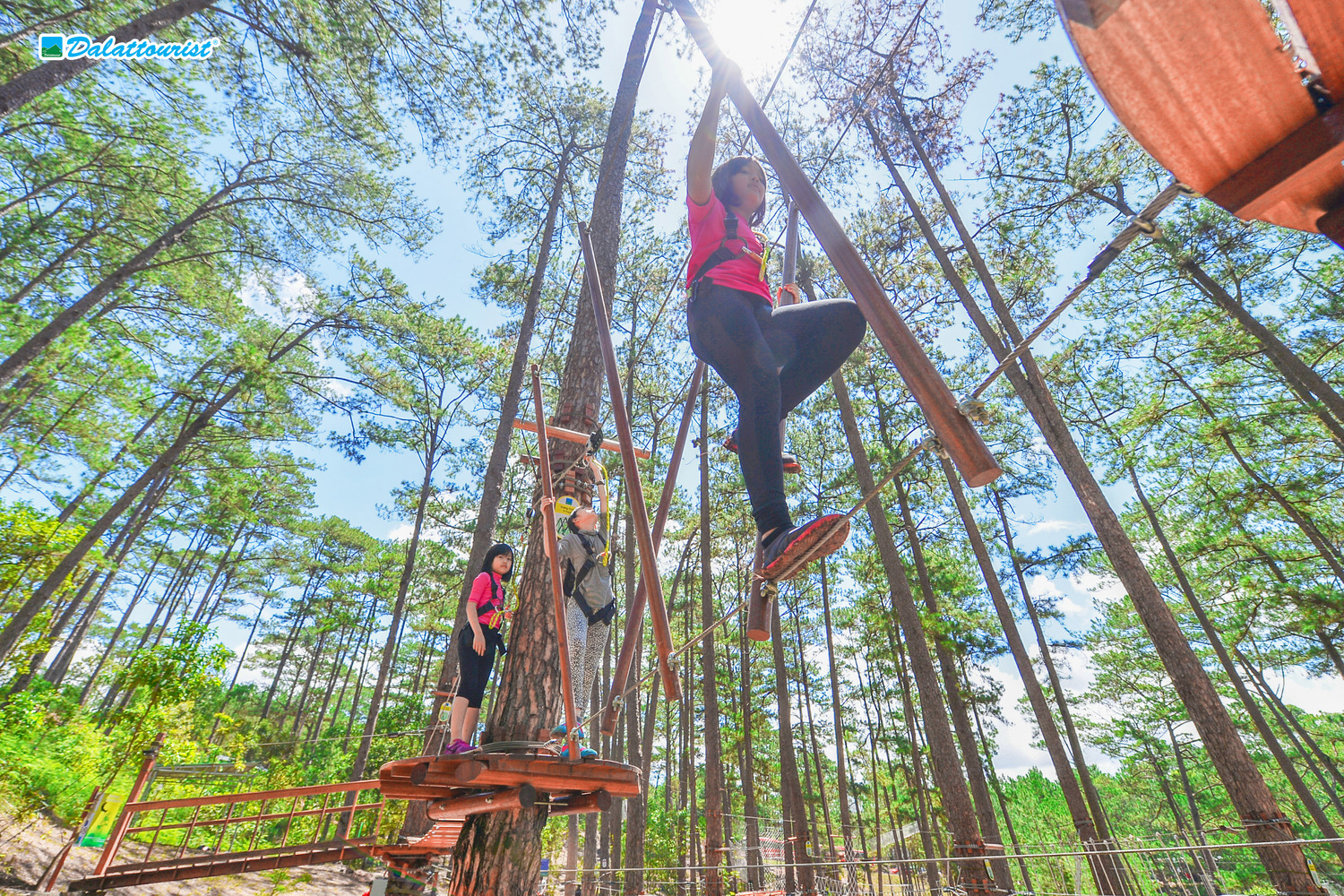 High Rope Course Adventure at Datanla Waterfall - Photo 1 of 6