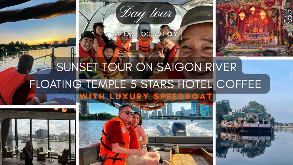 Ho Chi Minh | MAX 12 – Luxury Sunset with Speedboat on Saigon River - Floating Temple Visit & Vietnamese Coffee Tour | Departure from Ho Chi Minh - Photo 1 of 10