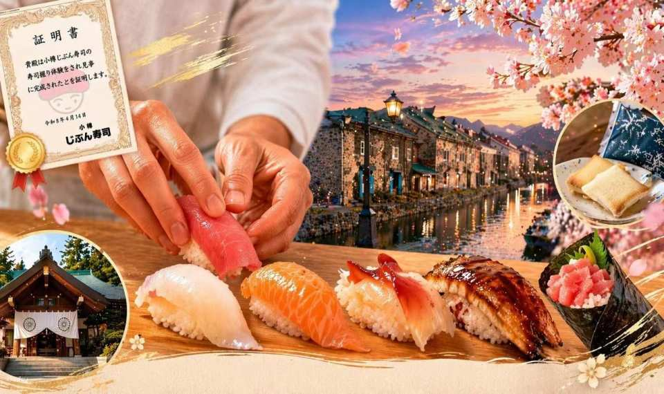 Hokkaido Otaru Sushi Experience Day Trip | Enjoy the Otaru Canal, Hokkaido Shrine, Shiroi Koibito Park, and guided tours in Chinese, English, and Cantonese - Photo 1 of 10