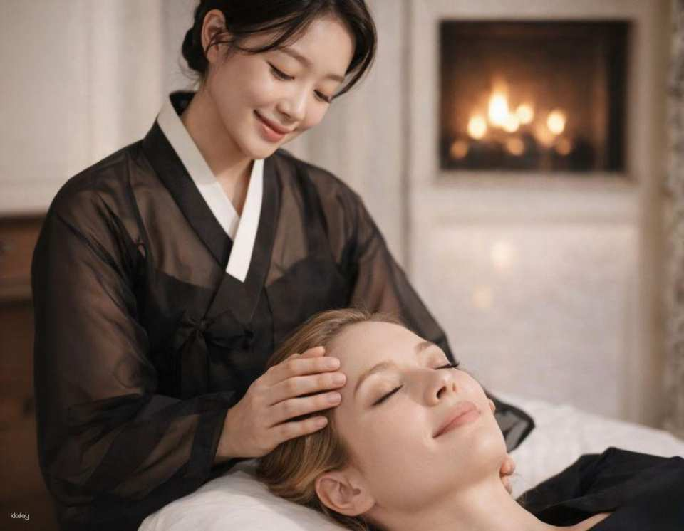 [Hongdae] Korean Skin Ritual — Ondol Floor Treatment & Flower Tea by Hanbok Skincare Specialists | Laurel Studio Seoul - Photo 1 of 10