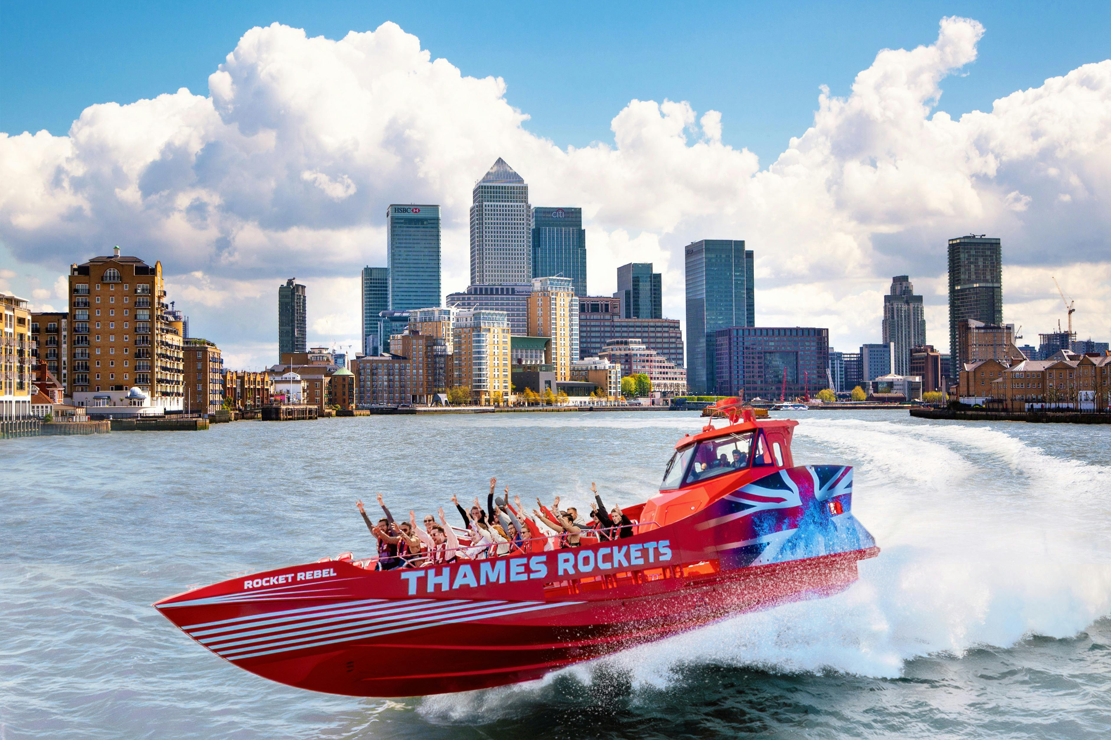 London: Guided Speedboat Tour by Thames Rockets - Photo 1 of 5