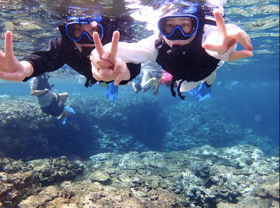 Blue Cave Snorkeling + Taketomi Island Sightseeing from Ishigaki Island (with hotel transfers and free photo data) - Photo 1 of 7
