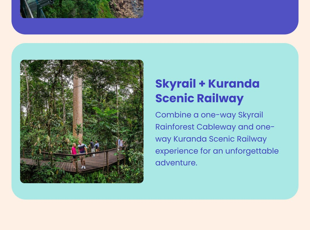 Skyrail Rainforest Cableway & Kuranda Scenic Railway: Entry Ticket + Skyrail Use - Photo 1 of 7