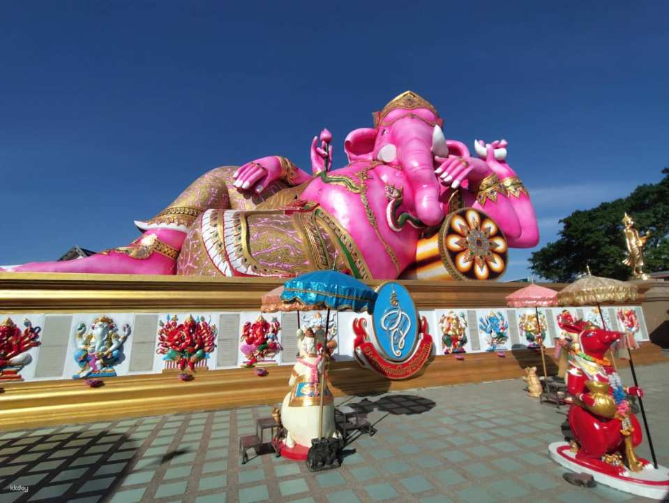 [Special Price] Pink Ganesha & Wat Paknam Half-Day Tour (Japanese-speaking guide, morning departure, hotel pick-up) by FunGroup - Photo 1 of 7