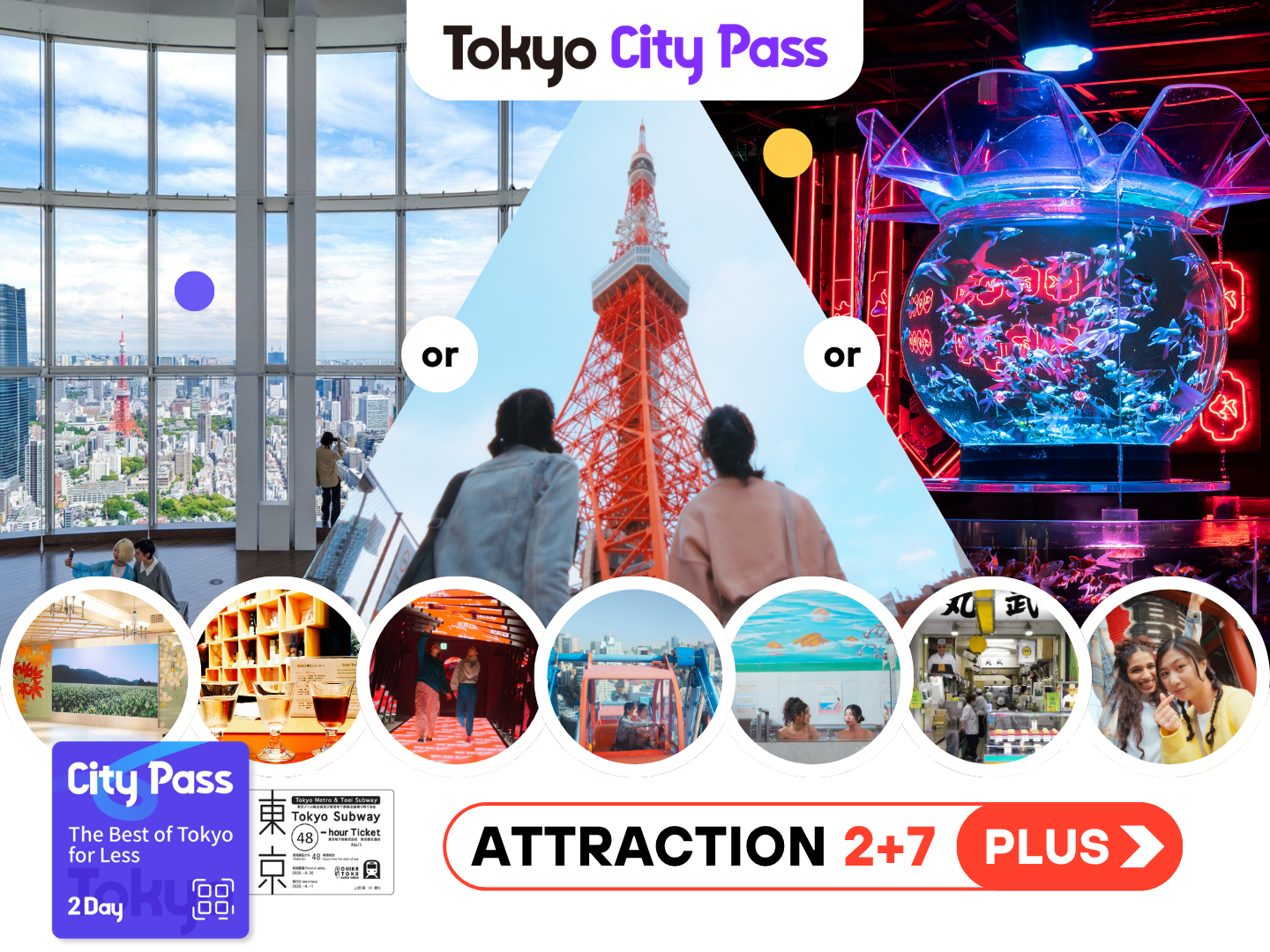 Tokyo City Pass Plus 2Day - Photo 1 of 14