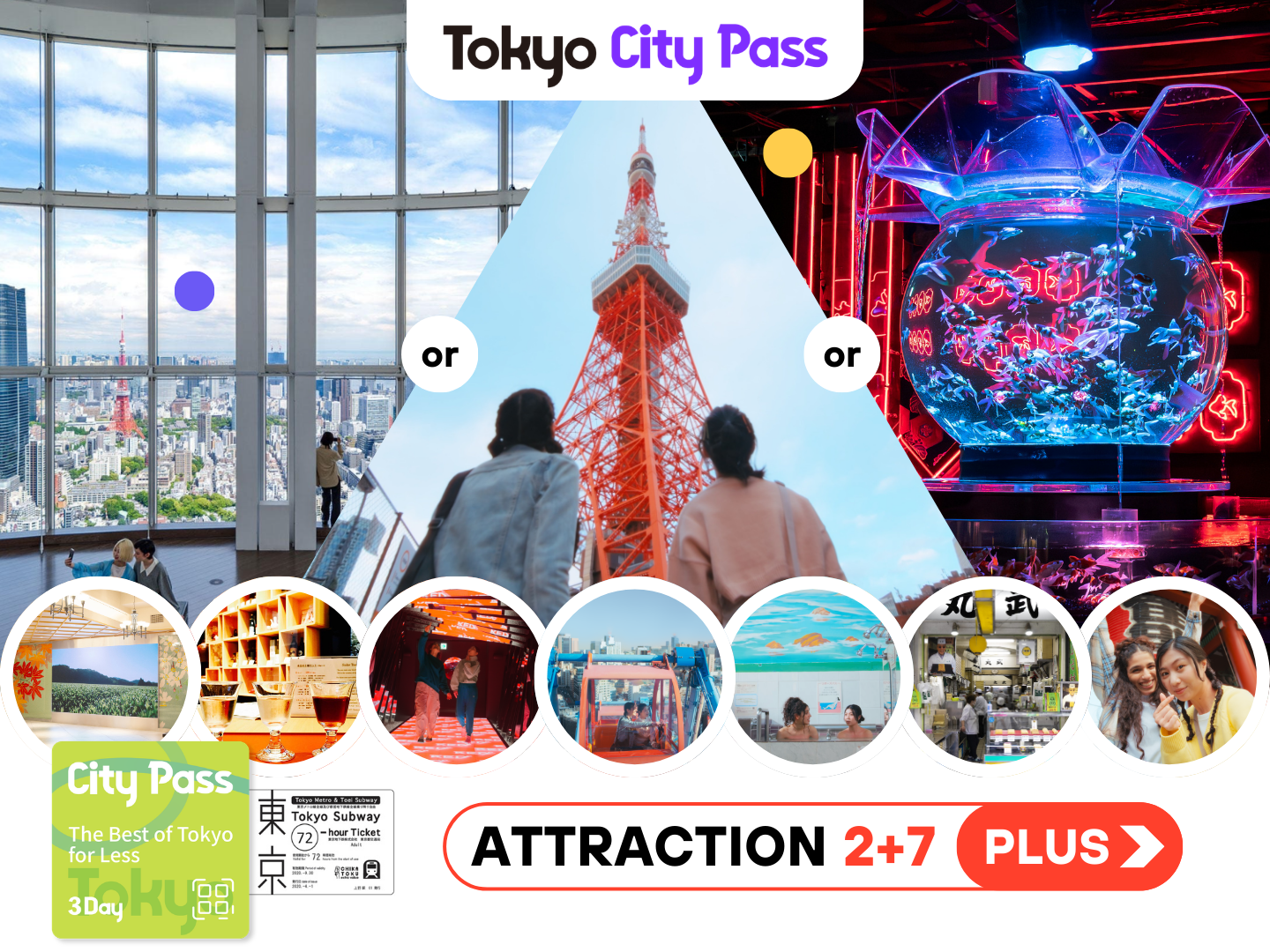 Tokyo City Pass Plus 3Day - Photo 1 of 14