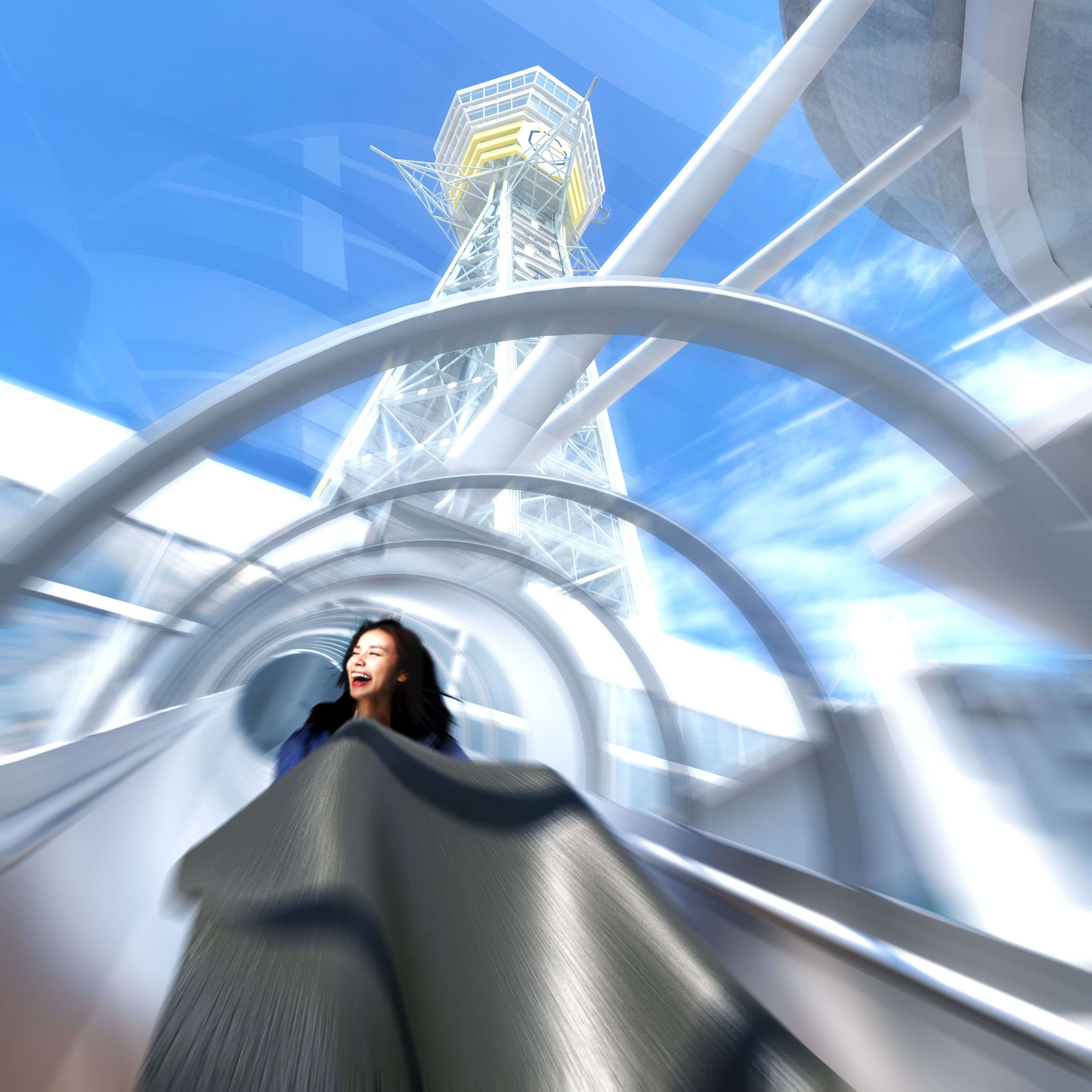 Tsutenkaku “Original Attraction Experience” Value Set (TOWER SLIDER + DIVE&WALK) - Photo 1 of 11