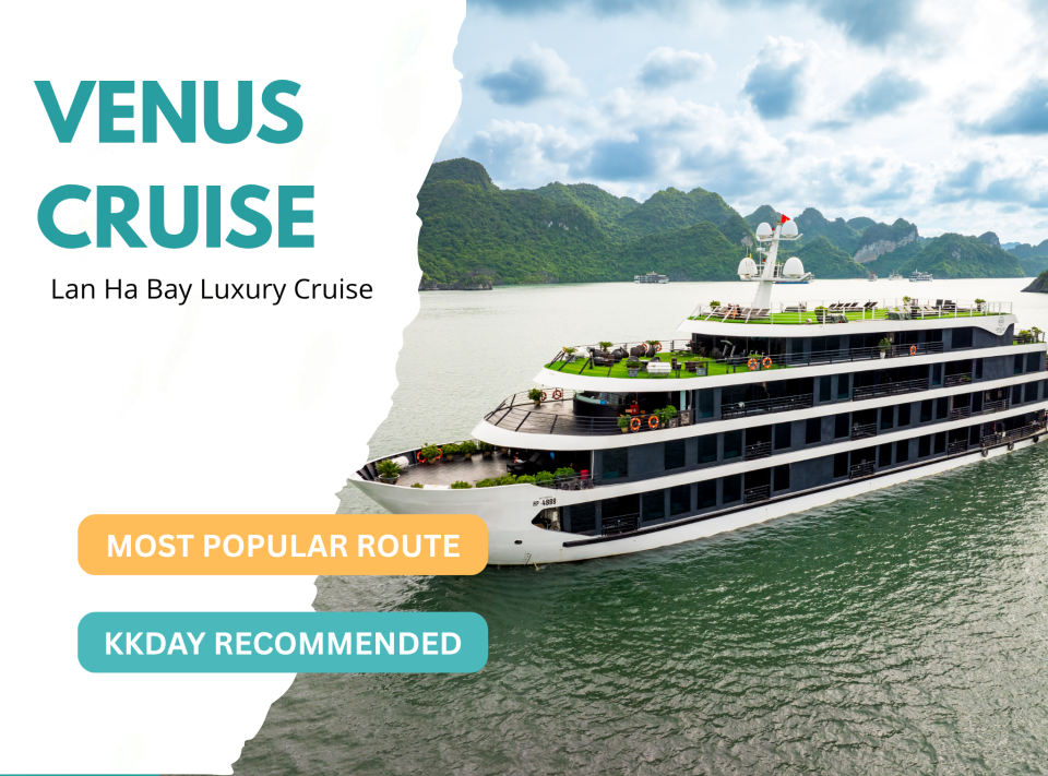Venus 5-Star Cruise | 2D1N Lan Ha Bay, Ocean View Private Balcony & Dark & Bright Cave | Optional Round-Trip Transfer from Hanoi, Vietnam - Photo 1 of 10