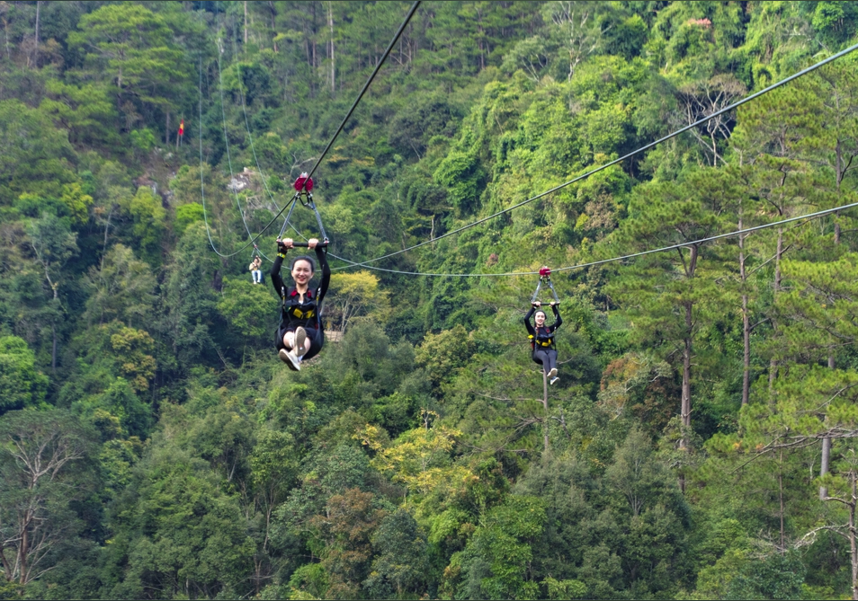 Zipline Experience at Datanla Waterfall - Photo 1 of 5