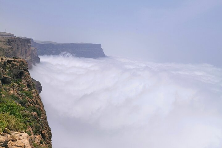 Above clouds in Jabal Samhan 