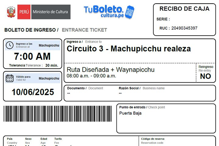 Buy your ticket to Huayna Picchu - Photo 1 of 13