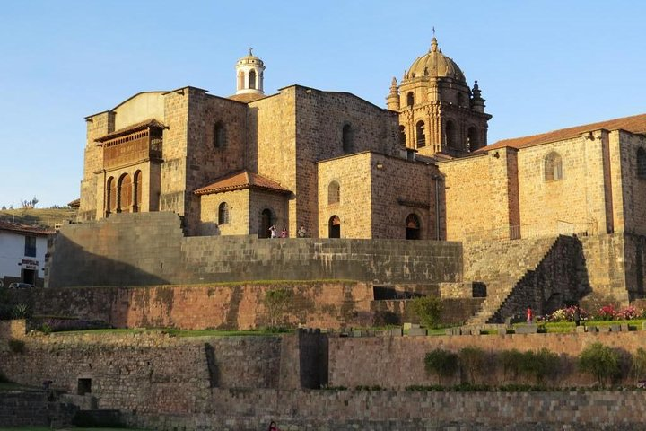 The view of the Qoricancha or "Temple of the Sun"