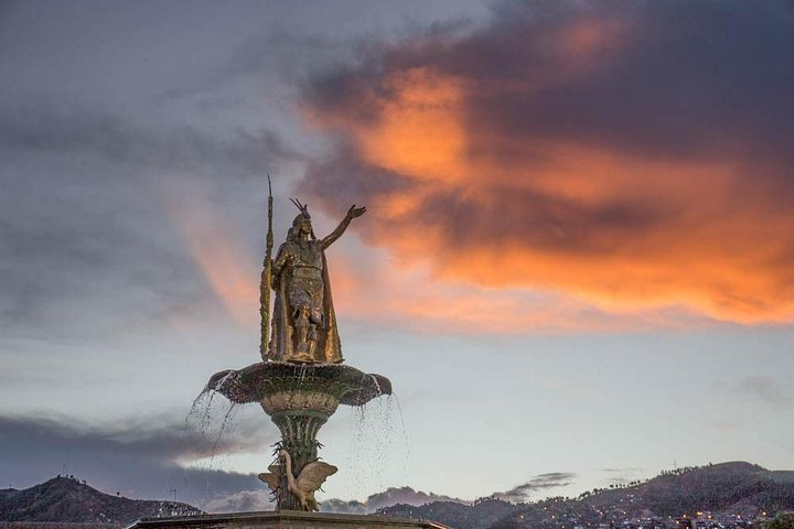 The emperor Pachacutec in Cusco's main square
