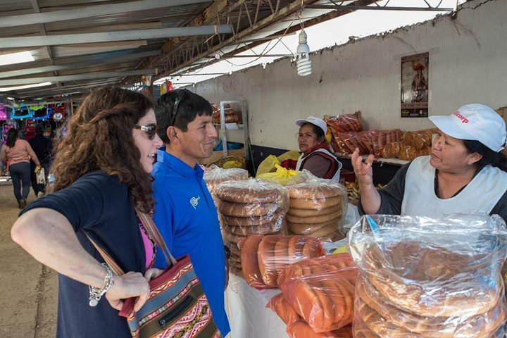 Buying bread from a local market