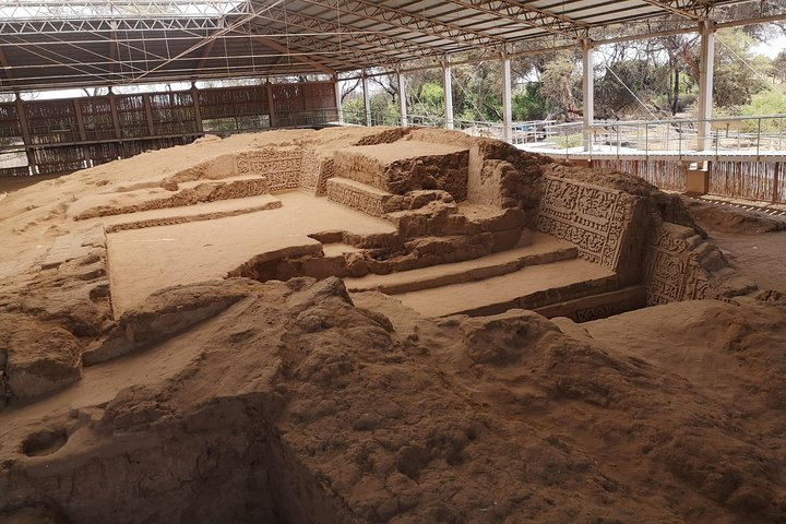 Panoramic view of the Huaca Las Balsas, Túcume.