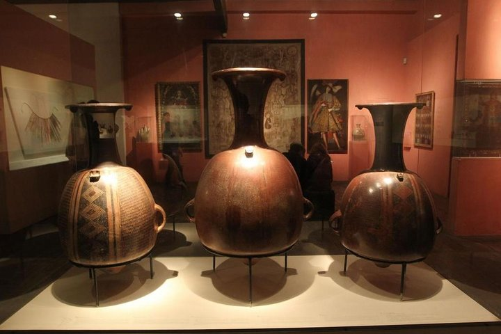 Ceramic artifacts at the Larco Museum