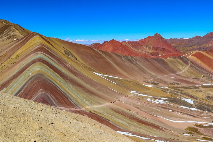 Rainbow Mountain in a sunny day 