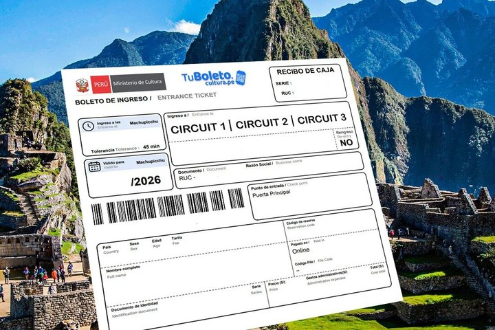 Machu Picchu Tickets – Choose Circuit 1, 2 or 3 - Photo 1 of 8