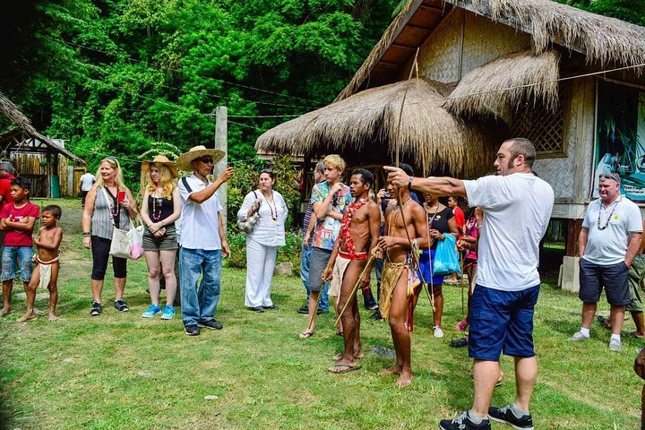 Tourists getting to know more of the tribe at the Batak Visitor Center