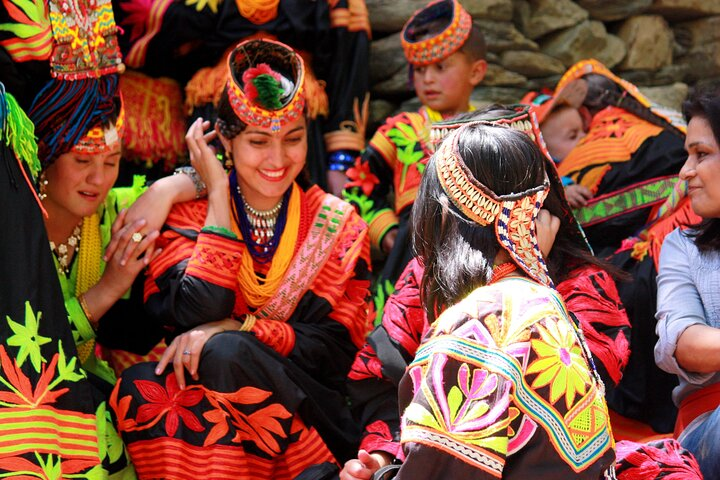 Ladies preparing for their Cultural Festival in Kalash