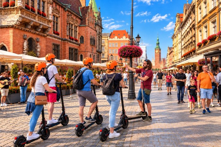 Wrocław E-Scooter Tour: Old Town & Ostrów Islands (1.5h or 3.5h) - Photo 1 of 6