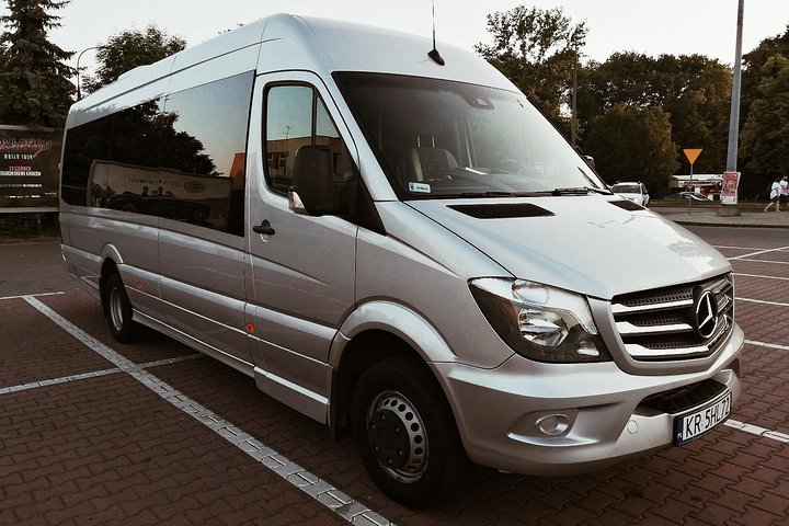 Krakow Airport <-> Krakow City transfer by 22 seater Mercedes-Benz minibus - Photo 1 of 3