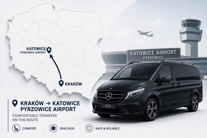Kraków to Katowice Airport Transfer Best Value - Photo 1 of 8