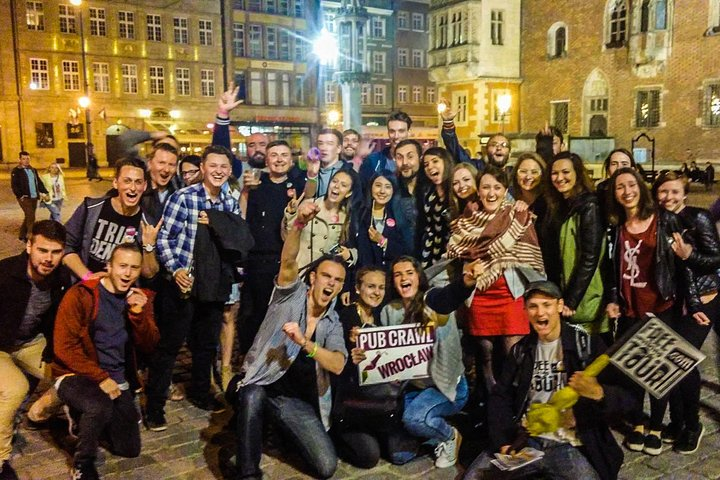 Group at Pub Crawl Wroclaw