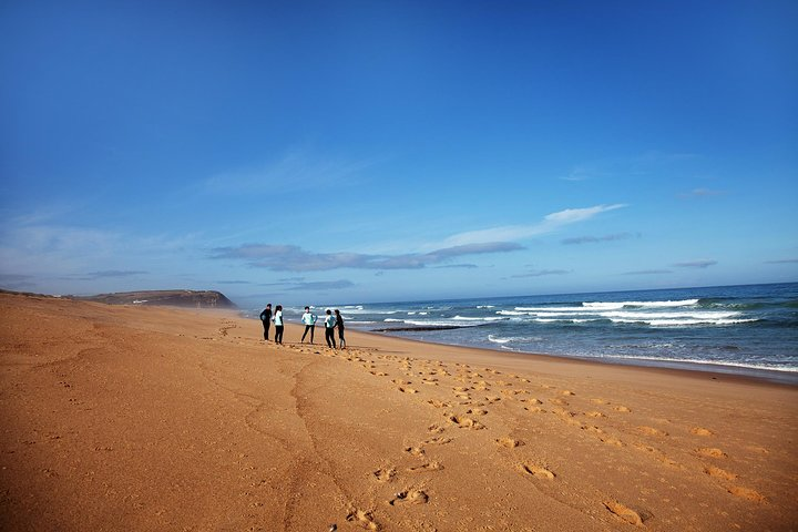 Getting ready for surf lesson