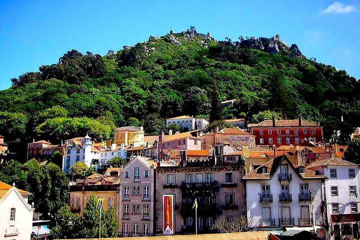 Historic center and Moorish castle on the hill - Sintra, Portugal