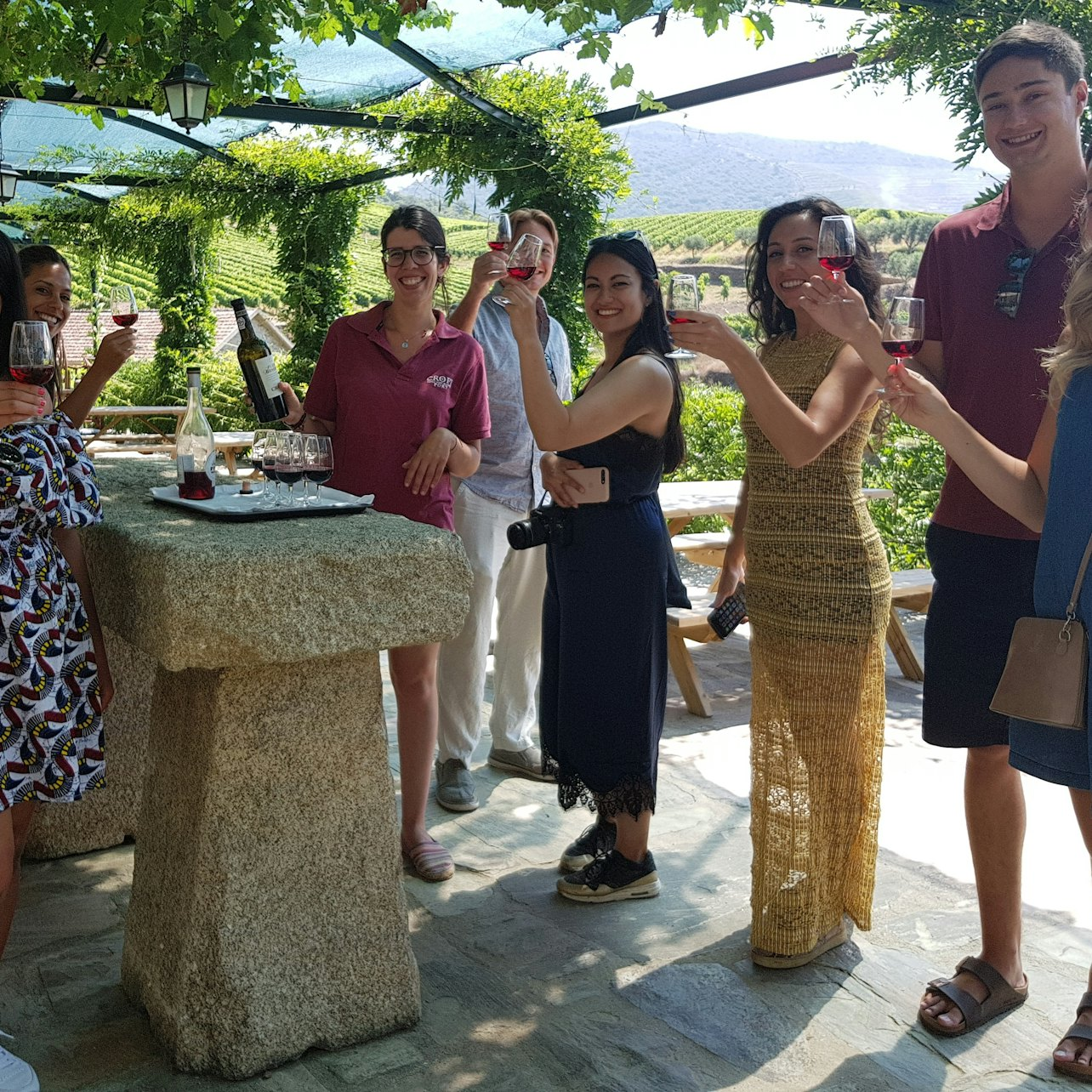 Savor the joy of local wines surrounded by stunning vineyards as you connect with fellow travelers and embrace the essence of Portugal’s Douro Valley over a delightful lunch.