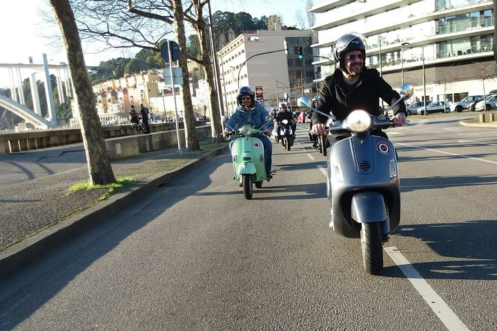 Explore Porto at your own pace on a Honda Vision 110 Scooter weaving through scenic streets and enjoying the city’s charm like a local. Experience the freedom of two wheels!
