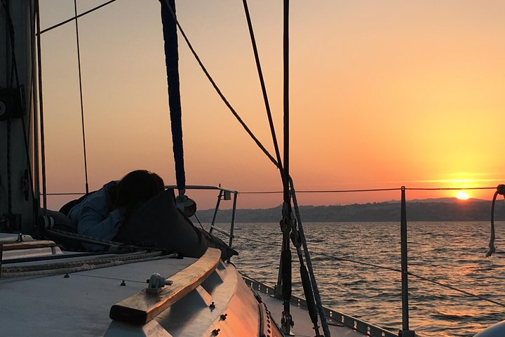 Lisbon Sunset Sailing Tour with White or Rosé Wine and Snacks - Photo 1 of 18